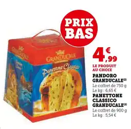Super U Granducale Pandoro offre
