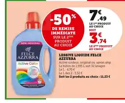 Super U Felce Azzurra Lessive Liquide Active Couleur offre