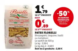 Super U Florelli Pâtes Strozzapreti offre