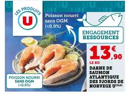 Super U Les Produits U Darne de saumon Atlantique des fjords de Norvège offre