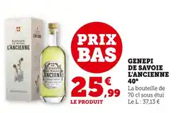 Super U Genepi de Savoie L'Ancienne 40° offre
