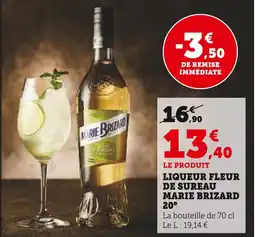 Super U Marie Brizard Liqueur Fleur de Sureau offre
