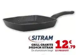 Super U SITRAM Grill Granite 24x24cm offre