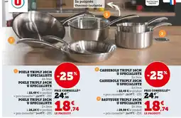 Super U U Specialiste Poêle triply 20cm offre