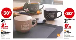 Super U Bol à soupe avec couvercle offre