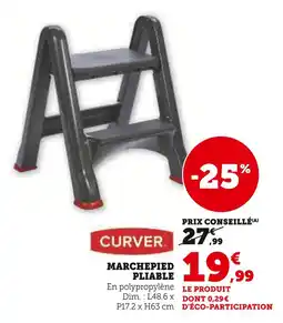 Super U Curver Marchepied pliable offre