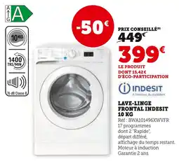 Super U Indesit Lave-linge frontal offre
