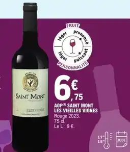 E.Leclerc Express Sélection vieilles vignes - aop saint mont offre