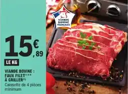 E.Leclerc Viande bovine faux filet à griller offre
