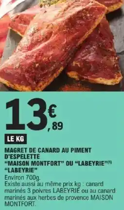 E.Leclerc Magret de canard au piment d'espelette offre