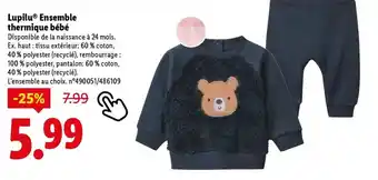 Lidl Lupilu - ensemble thermique bébé offre