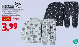 Lidl Lupilu - pyjama en velours bébé offre
