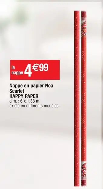 Nappe En Papier Noa Scarlet