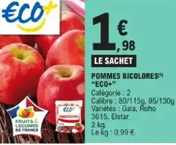 E.Leclerc Pommes bicolores eco+ offre