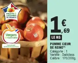 E.Leclerc Pomme cœur de reine offre