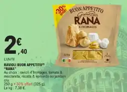 E.Leclerc Ravioli buon appetito rana offre