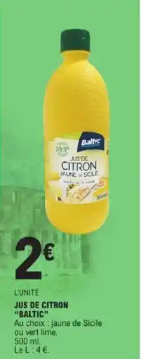 E.Leclerc Jus de citron baltic offre