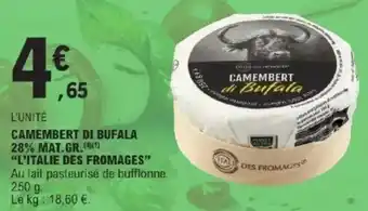 E.Leclerc Camembert di bufala 28% mat.gr. offre