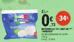 E.Leclerc Mozzarella 18% mat.gr.ambrosi offre