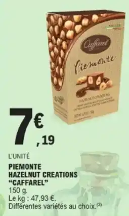 E.Leclerc Piemonte hazelnut creations caffarel offre