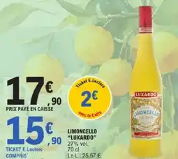 E.Leclerc Limoncello luxardo offre