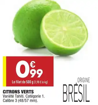 ALDI Citrons Verts offre