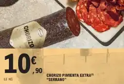 E.Leclerc Chorizo pimienta extra serrano offre