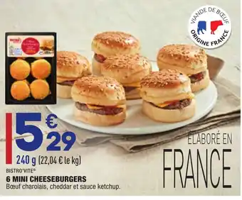 ALDI 6 Mini Cheeseburgers offre