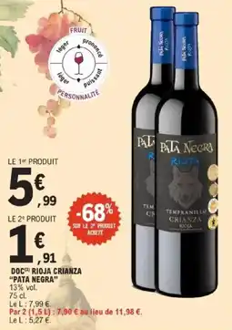 E.Leclerc Doc rioja crianza offre