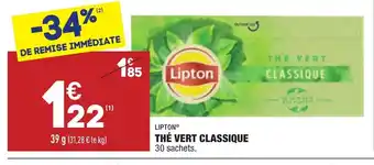 ALDI Thé Vert Classique offre