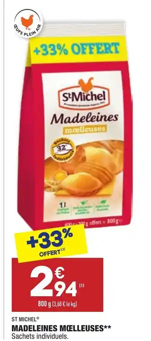 ALDI Madeleines moelleuses offre