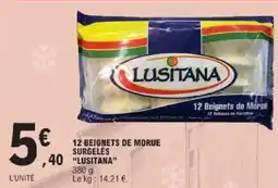 E.Leclerc 12 beignets de morue surgelés lusitana offre