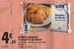 E.Leclerc Beignets surgelés la recette de maria offre