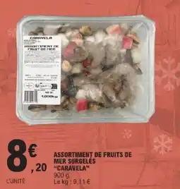 E.Leclerc Assortiment de fruits de mer surgelės caravela offre