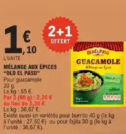 E.Leclerc Mélange aux épices old el paso offre
