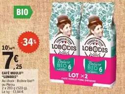 E.Leclerc Café moulu lobodis offre