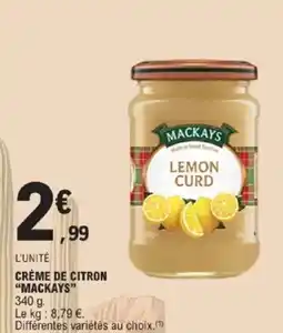 E.Leclerc Crème de citron mackays offre
