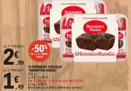 E.Leclerc 10 brownies chocolat brompton house offre