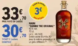 E.Leclerc Rhum bumbu the original offre
