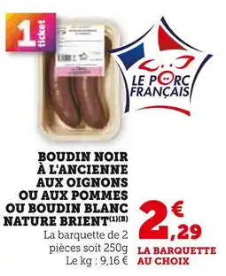 U Express Boudin noir à l'ancienne aux oignons offre