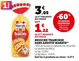 U Express Harry's Brioche Tranchée Sans Additif offre