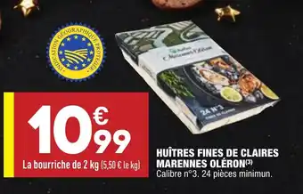 ALDI Huîtres Fines de Claires offre