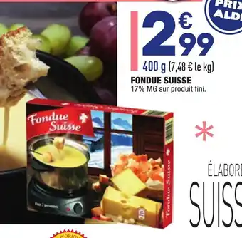 ALDI Fondue Suisse offre
