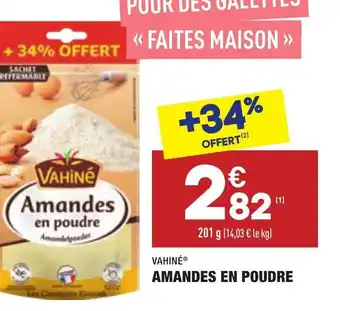 ALDI Amandes En Poudre offre