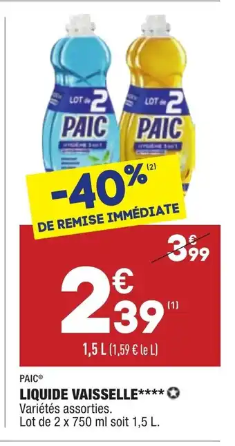 ALDI Liquide Vaisselle offre