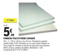 E.Leclerc Brico Panneau polystyrène expansé offre