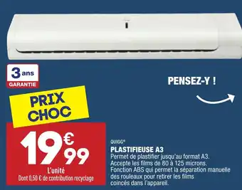 Plastifieuse A3