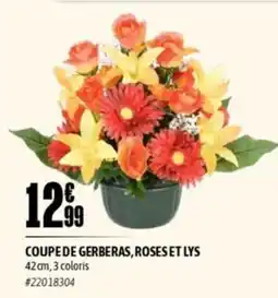 L'incroyable Coupe de gerberas, roses et lys offre