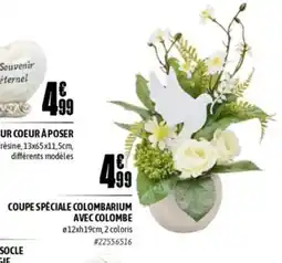 L'incroyable Coupe spéciale colombarium avec colombe offre