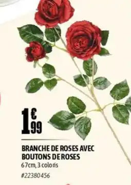 L'incroyable Branche de roses avec boutons de roses offre